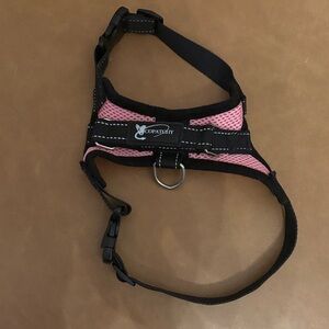 Pink and Black Dog Harness
